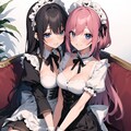 2人いちゃいちゃなかよし♪メイド(百合な関係？)♡（12枚） 3枚目