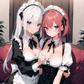 2人いちゃいちゃなかよし♪メイド(百合な関係？)♡（12枚） 5枚目