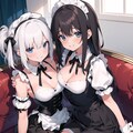 2人いちゃいちゃなかよし♪メイド(百合な関係？)♡（12枚） 2枚目