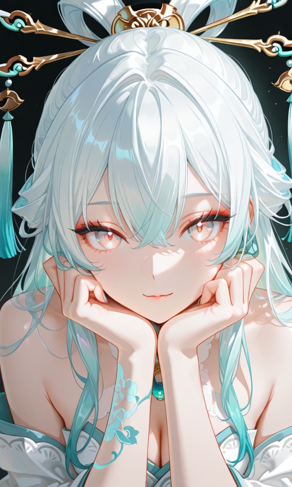 見つめる２