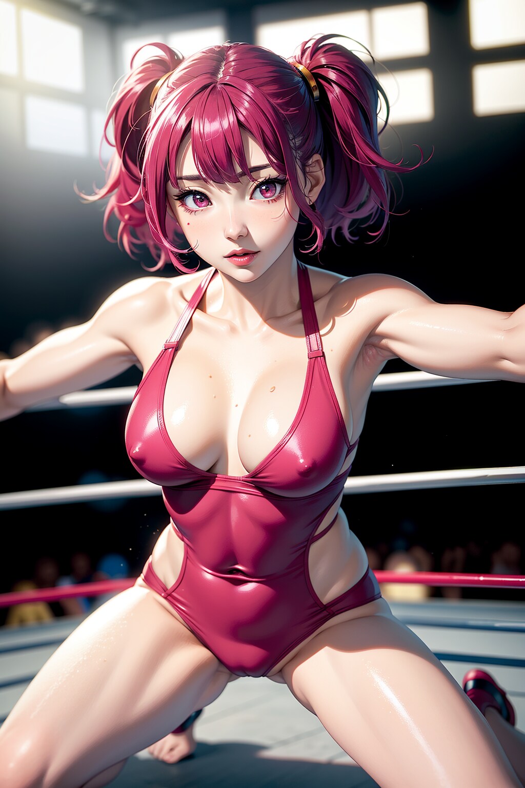 ★(12作品)女子プロレス(物語付き)/women's pro wrestling(tail)