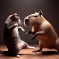猫VSカピバラ 7枚目