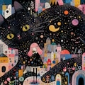 夜空猫 2枚目