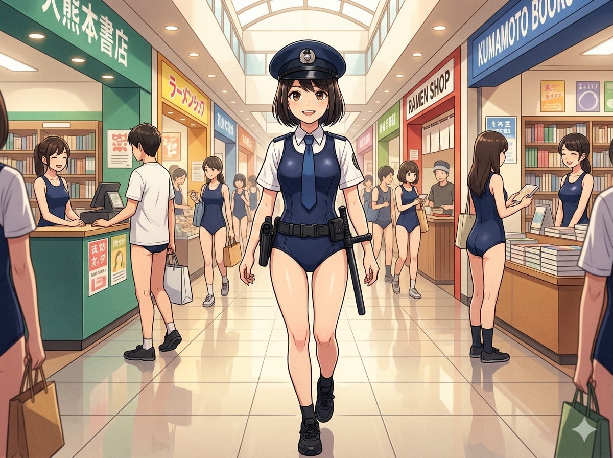 スク水モールを巡回中