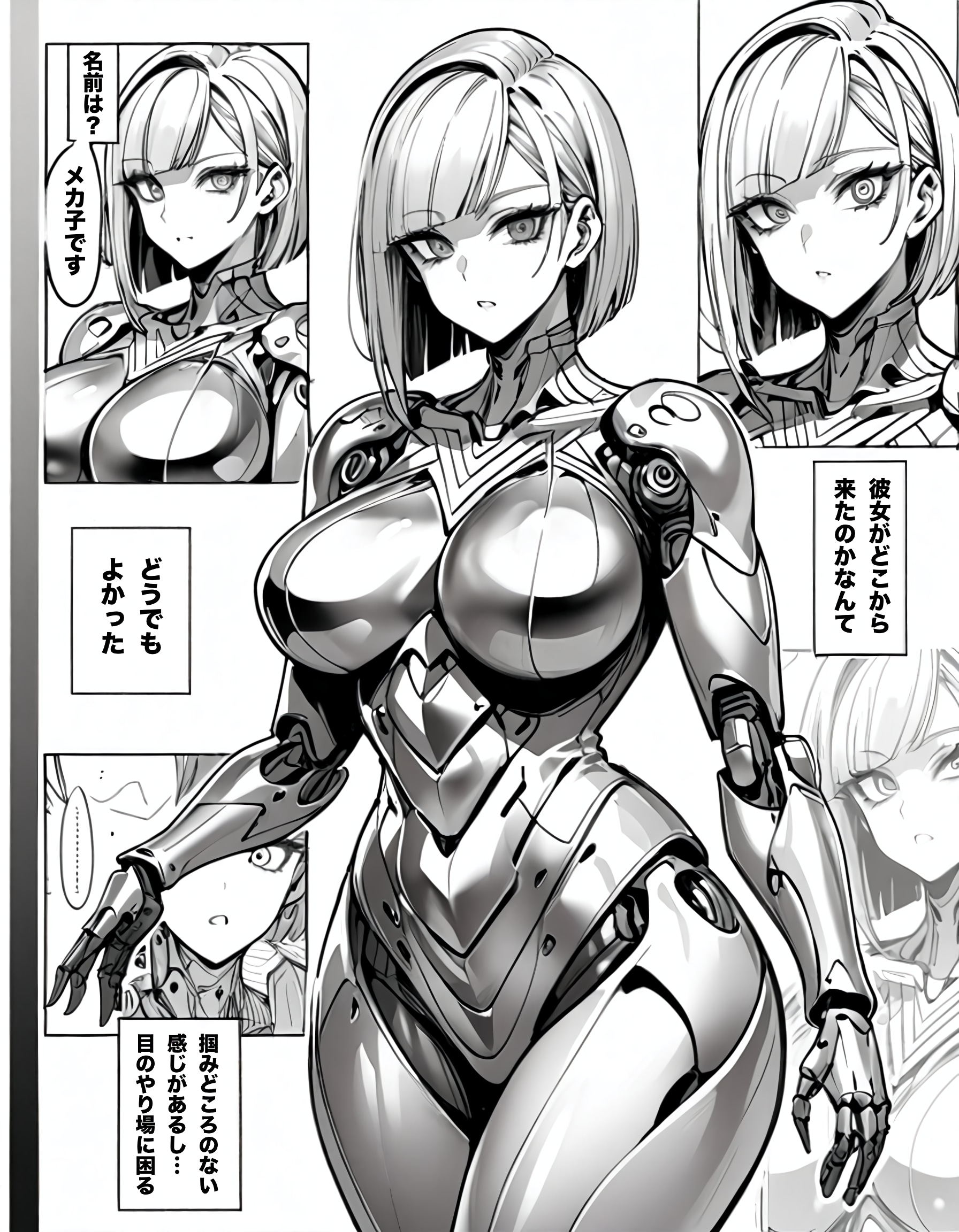 漫画風メカ子 | の人気AIイラスト・グラビア