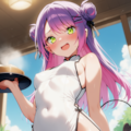 い、いらっしゃいませー！（常闇トワ） 4枚目