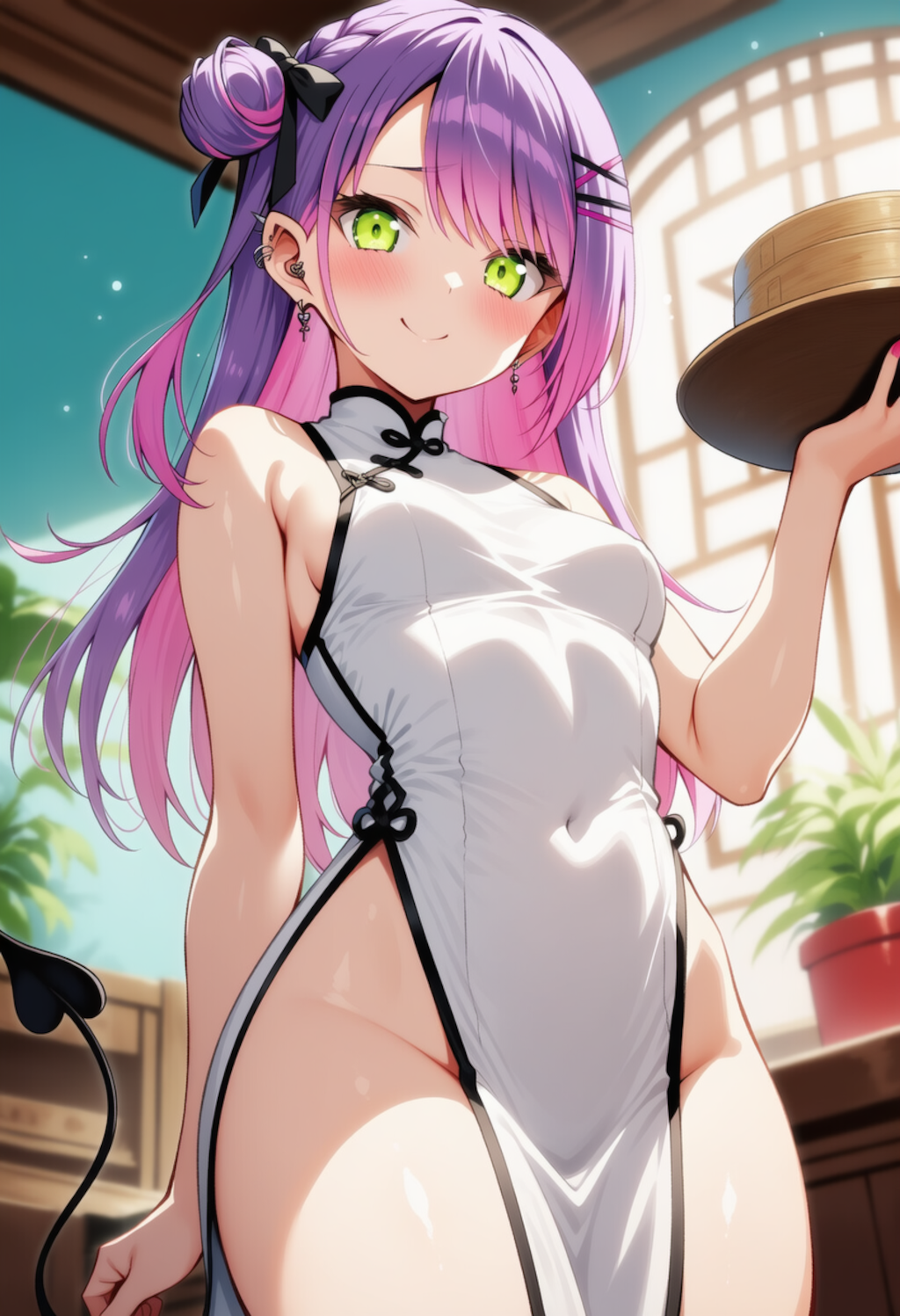 い、いらっしゃいませー！（常闇トワ）
