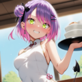 い、いらっしゃいませー！（常闇トワ） 3枚目