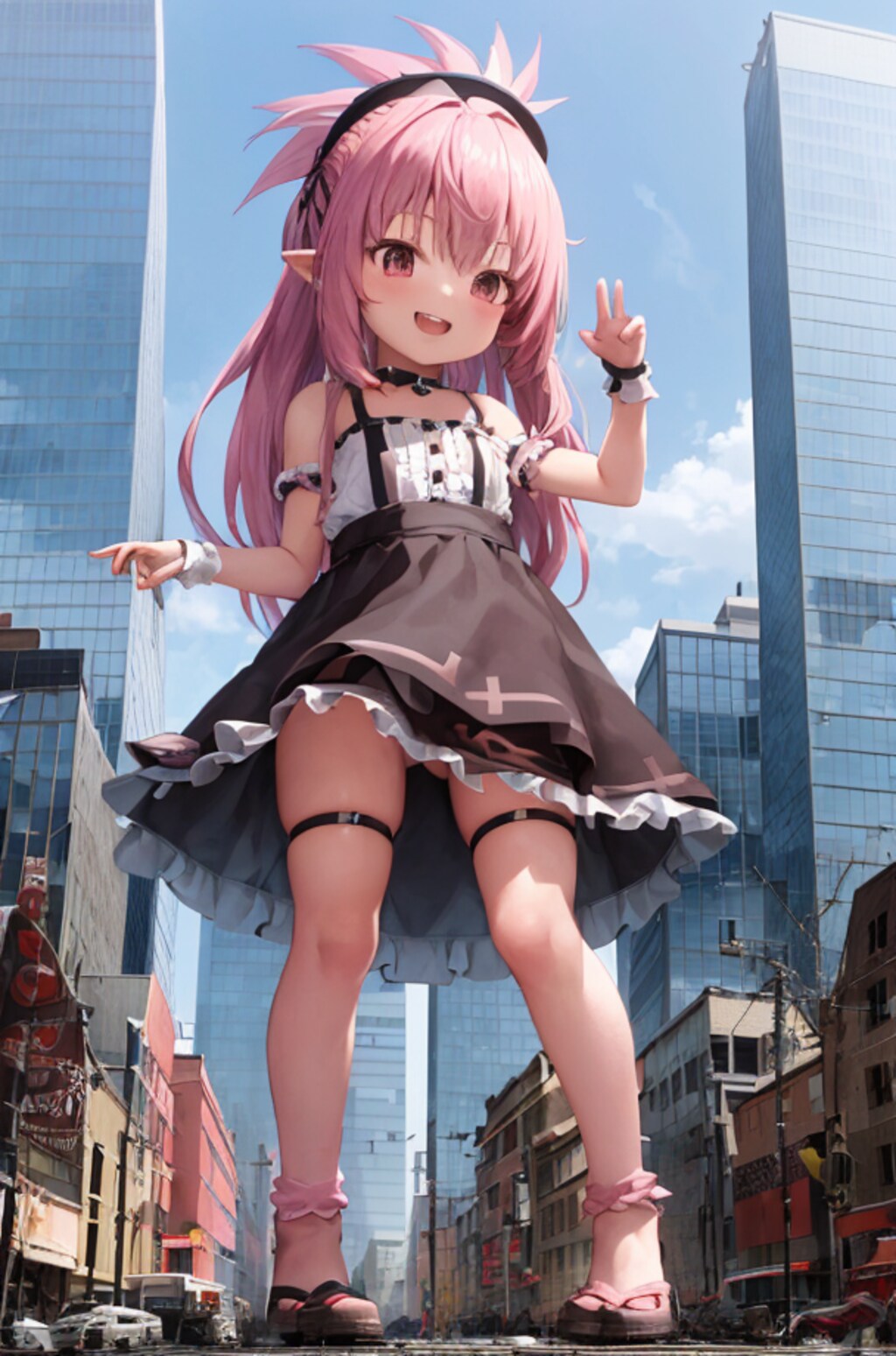 巨大ロリ街中に現る