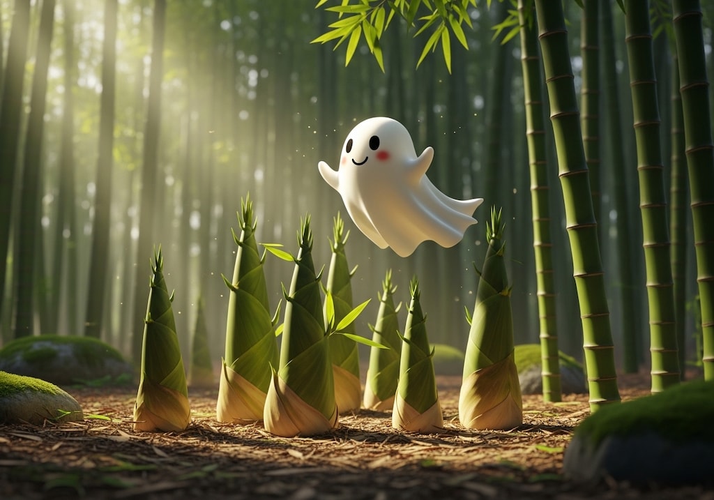 筍とお化けさん
