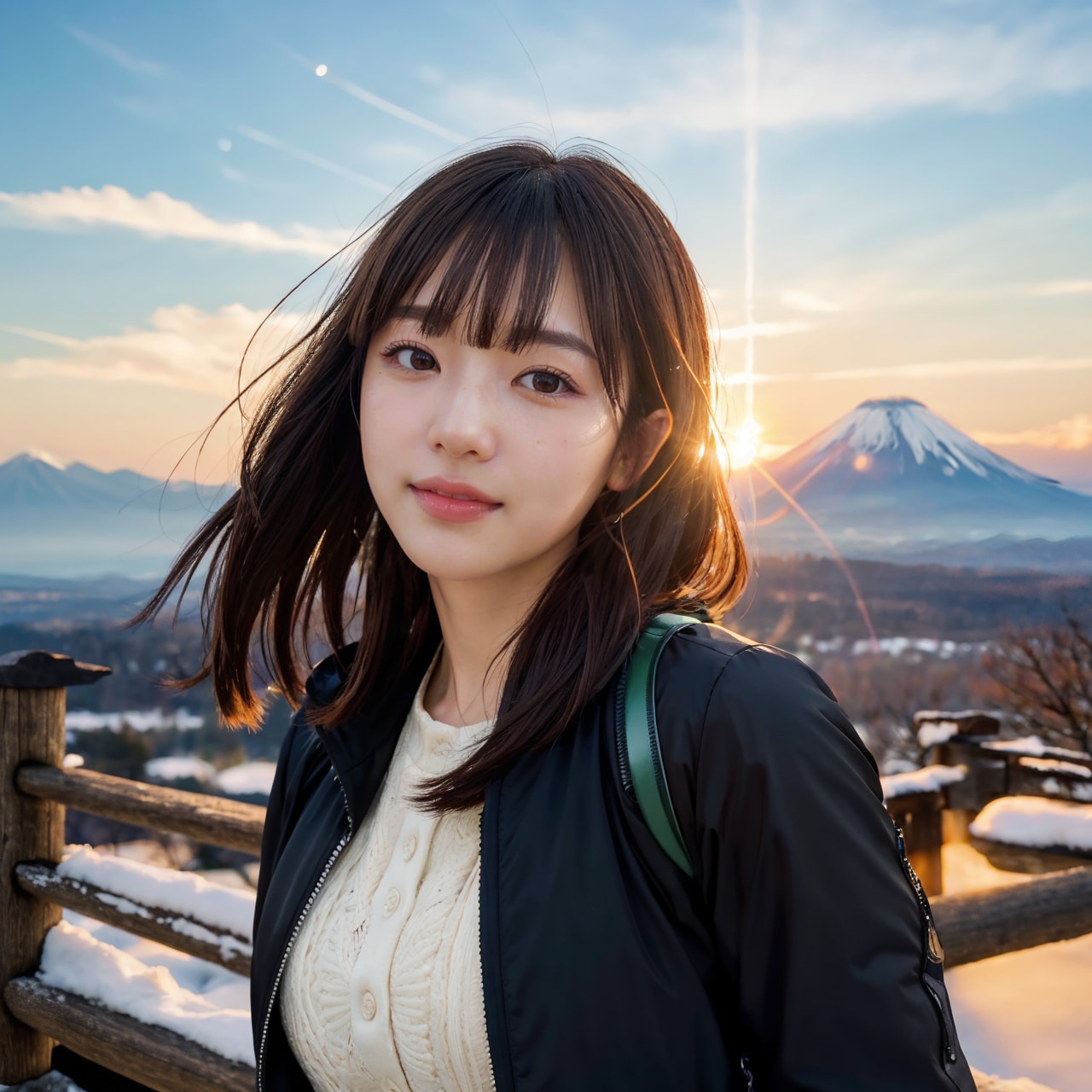 山と日の出 2/10