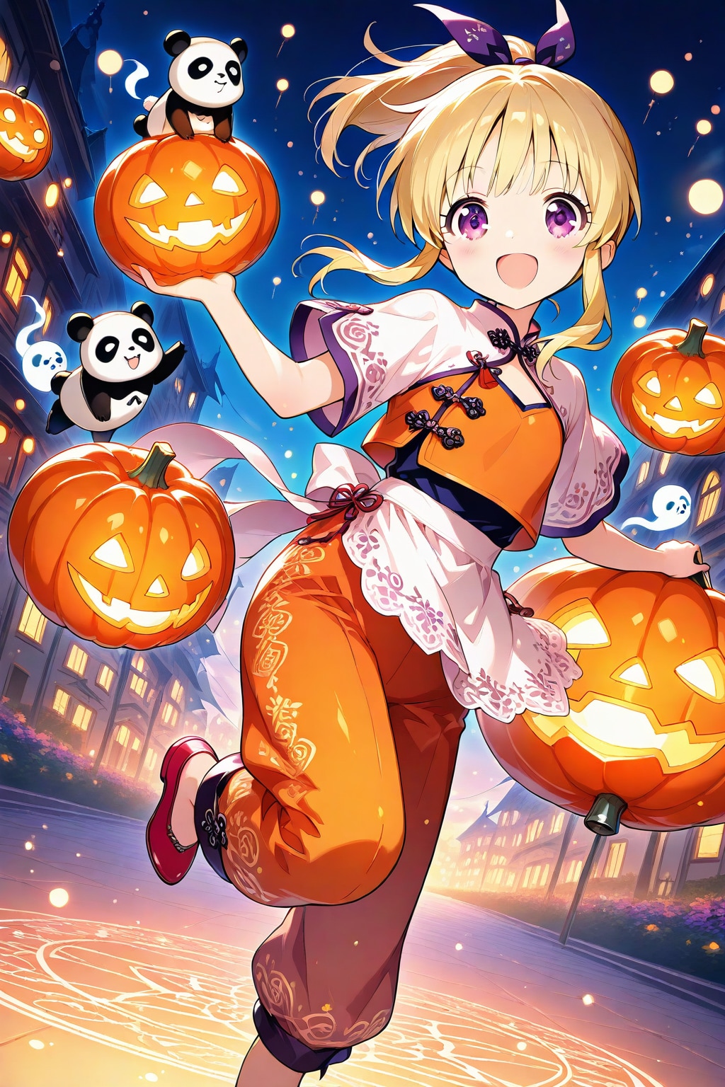 お菓子もらうぞー💪