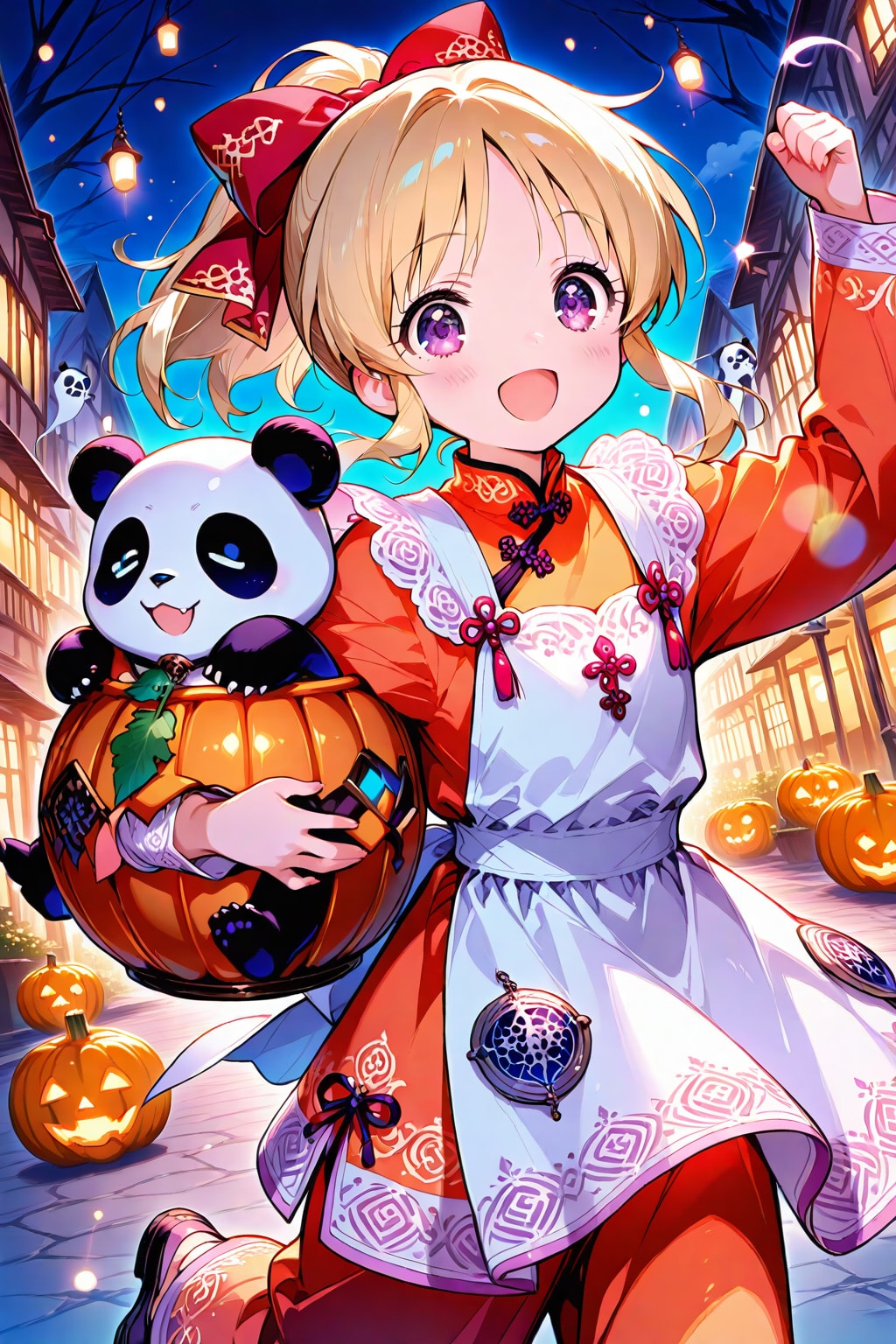 お菓子もらうぞー💪