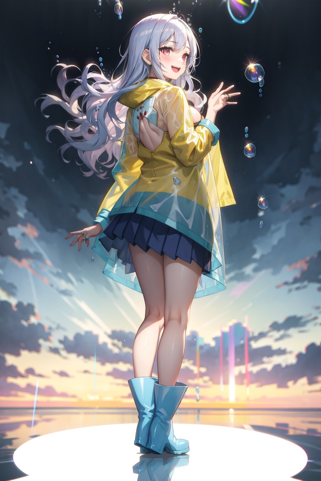 レインコートとシャボン