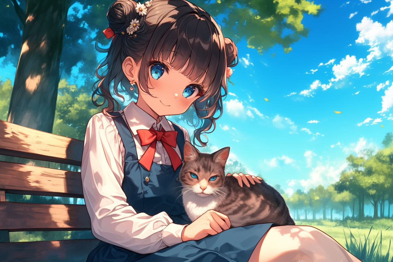 猫🐈とおだんごちゃん🍡✨121 | の人気AIイラスト・グラビア