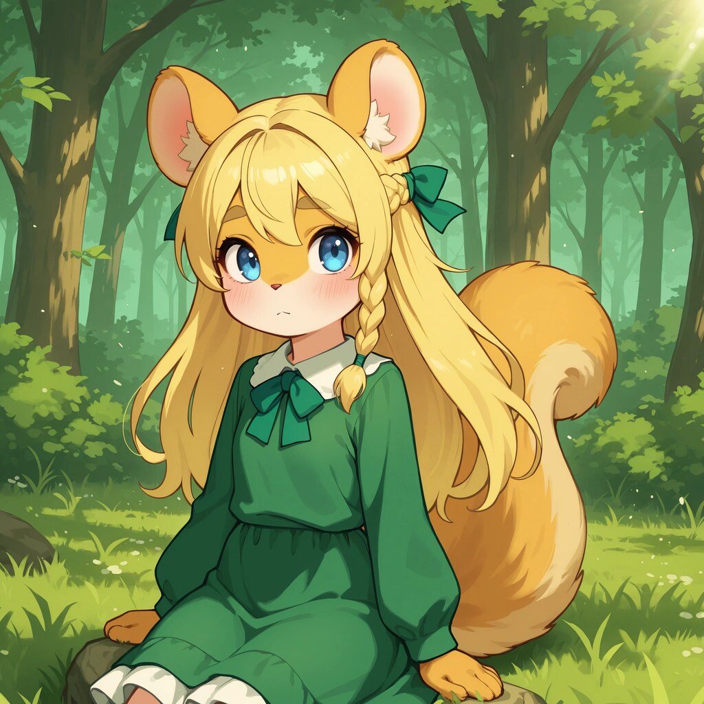 子リスになったポンドちゃん