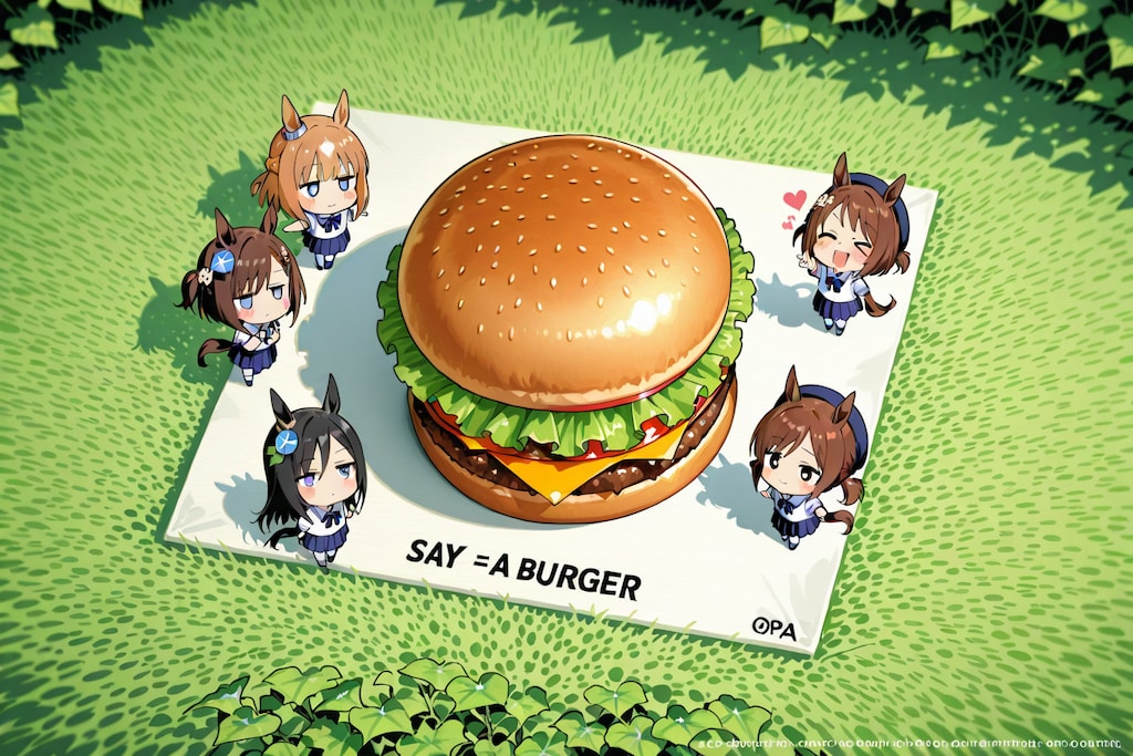 あ バーガー！。