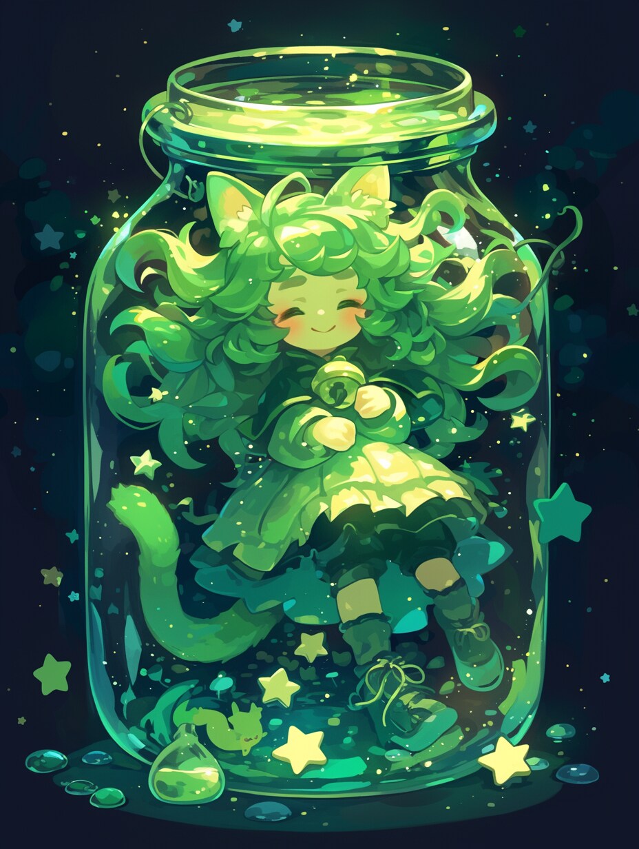 「瓶詰の少女」碧06 | の人気AIイラスト・グラビア