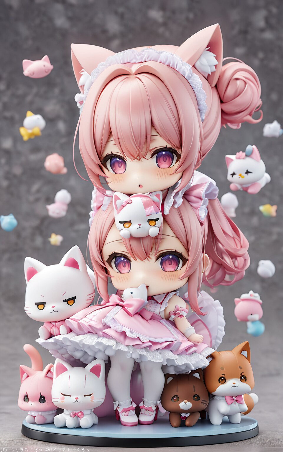 猫耳少女と猫