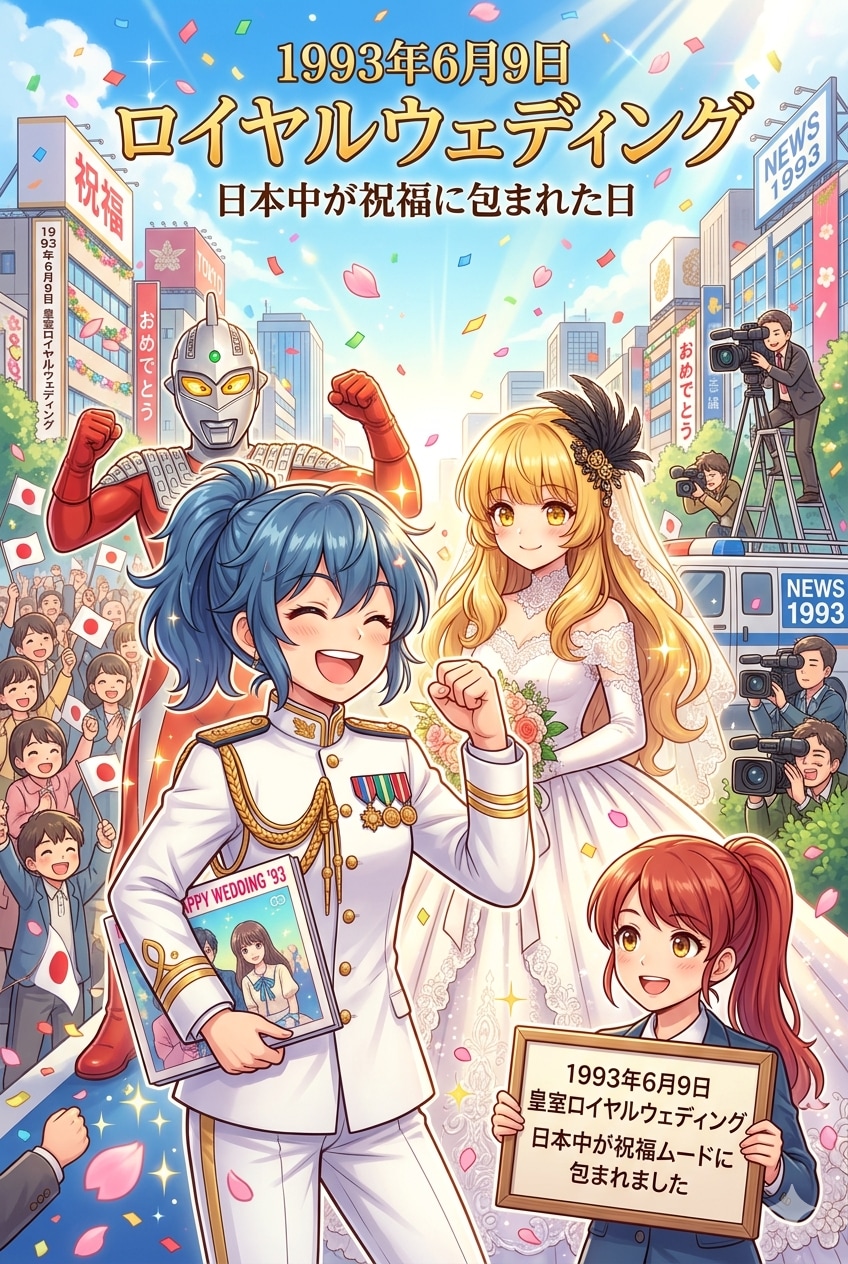 6月9日は皇太子殿下と雅子さまのご成婚の日