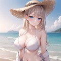 夕暮れの浜辺にて 2枚目