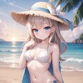 夕暮れの浜辺にて 4枚目