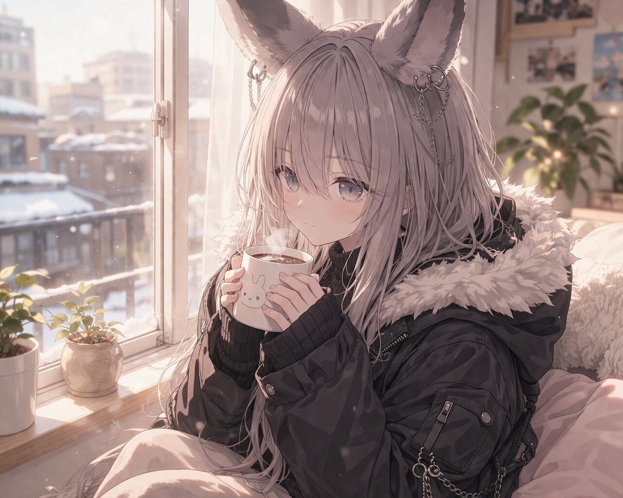 今日は寒いね