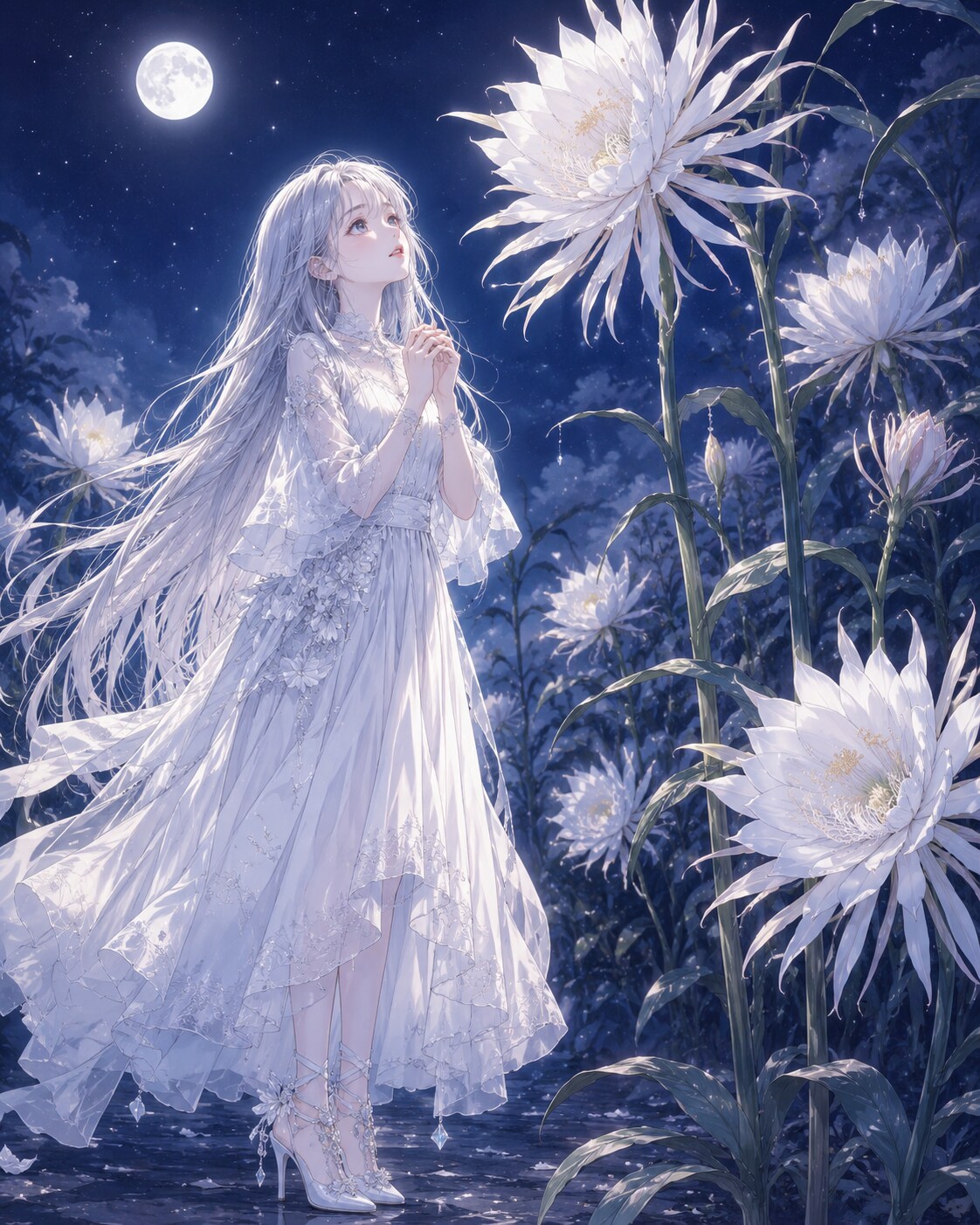 8/23 誕生花 月下美人（すみちゃん） | の人気AIイラスト・グラビア