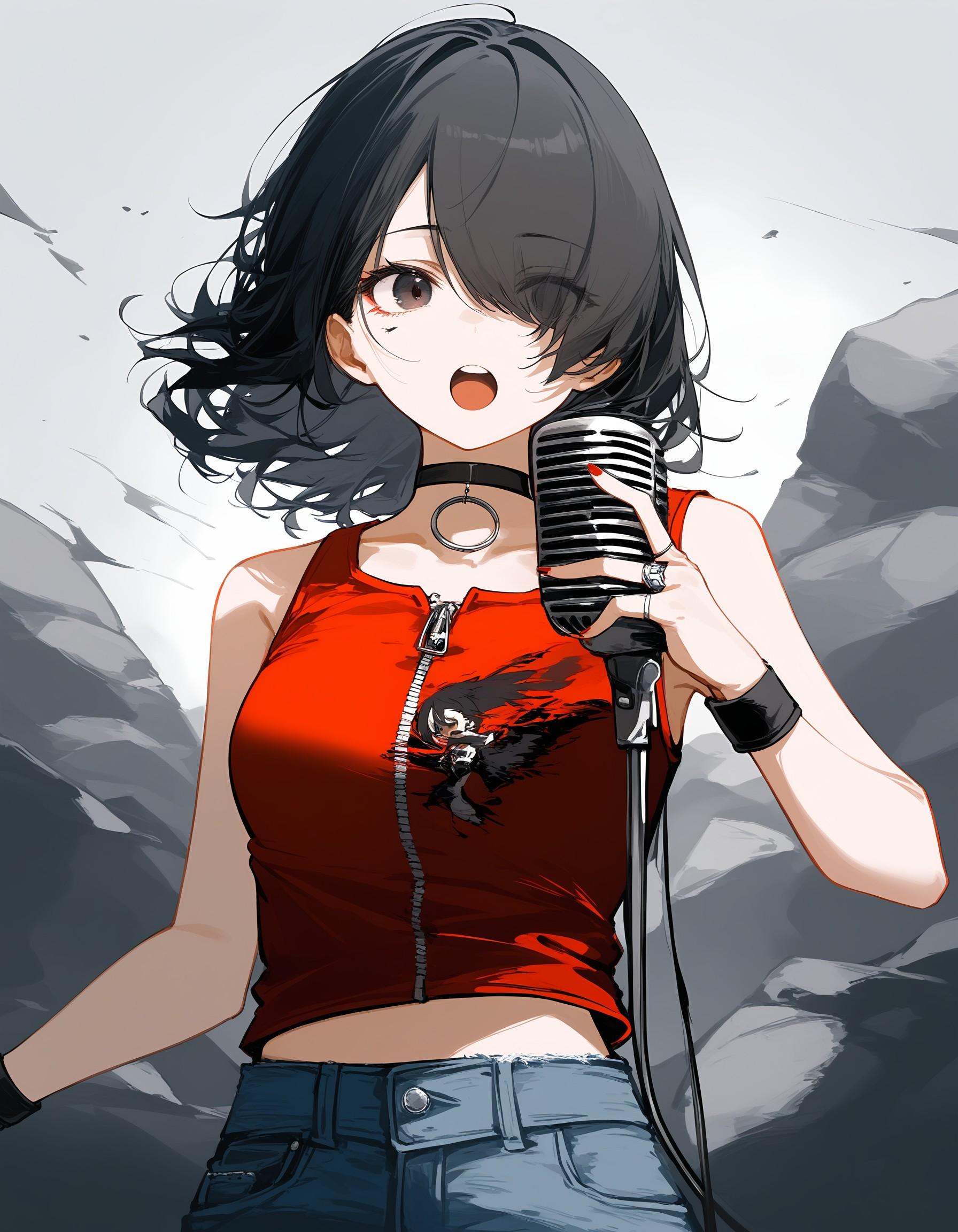 ロック系少女 | の人気AIイラスト・グラビア