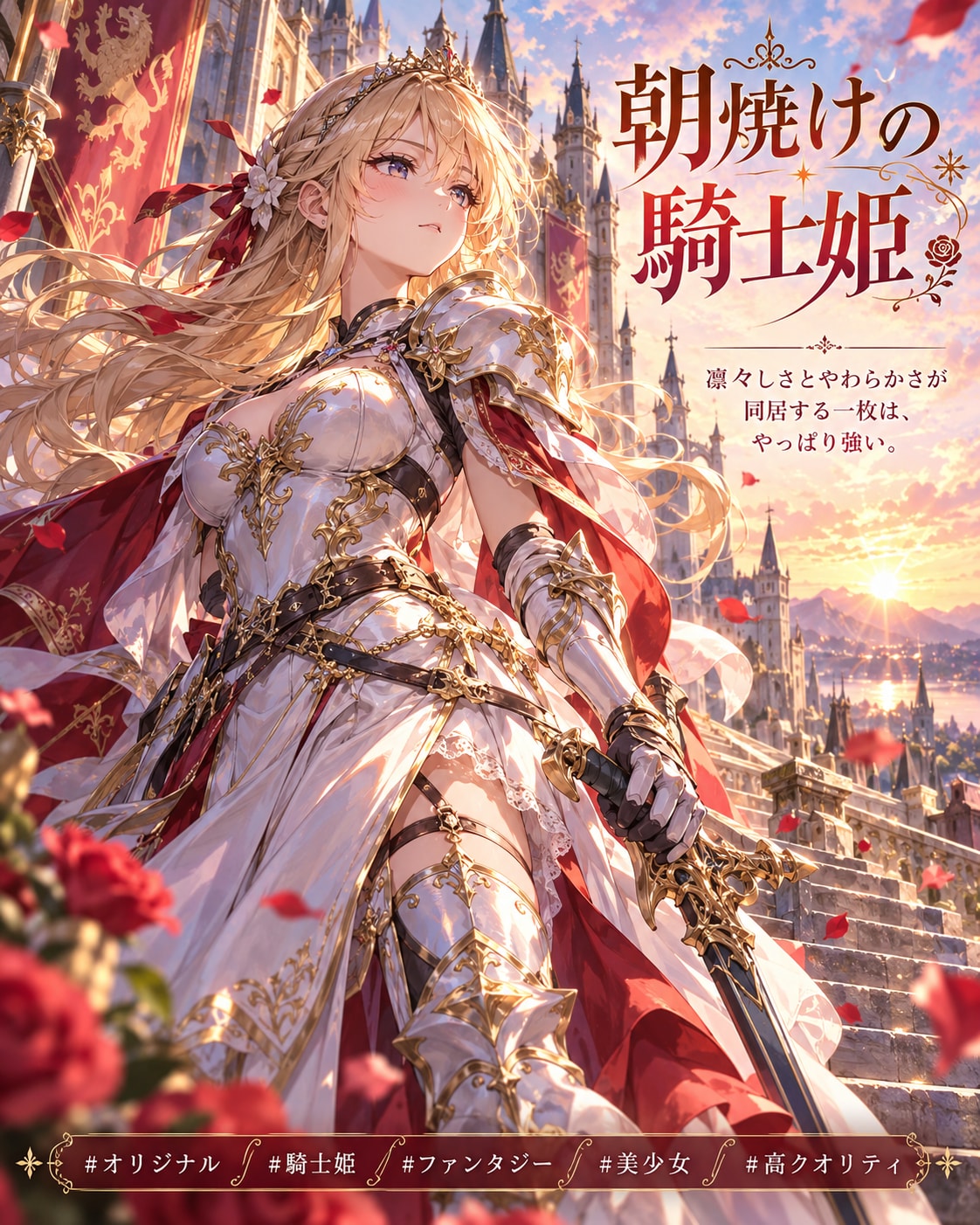 朝焼けの騎士姫 | の人気AIイラスト・グラビア