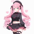 へそ出し地雷系の女の子です 2枚目