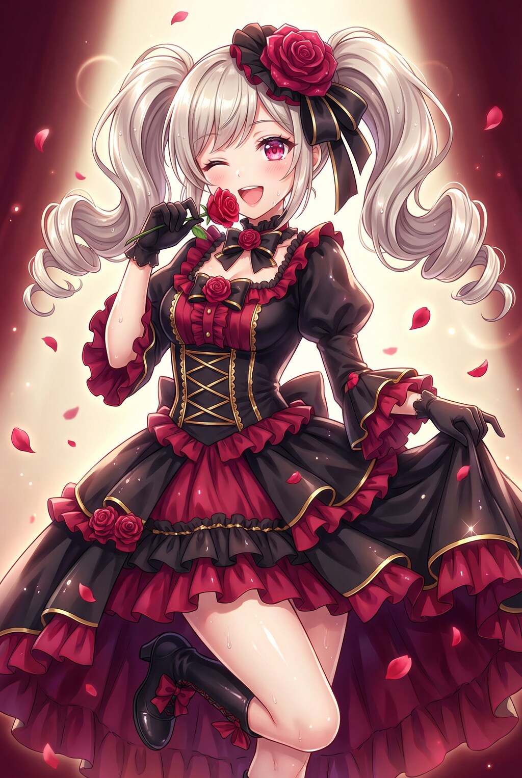 薔薇舞う黎明の微笑