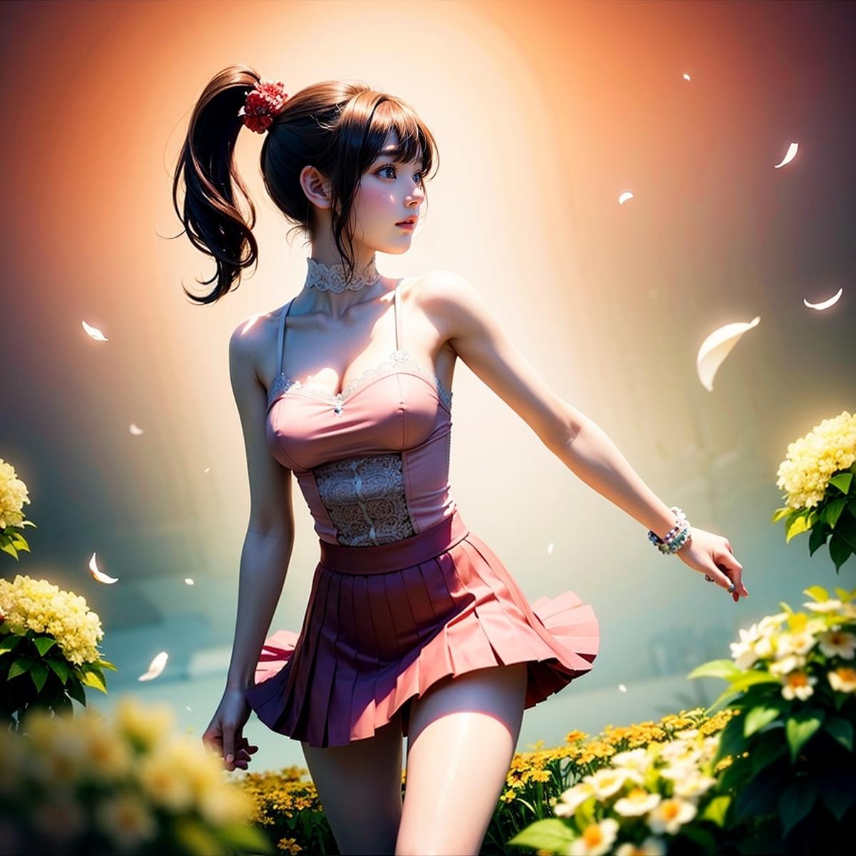 Begonia Flower Girl | の人気AIイラスト・グラビア