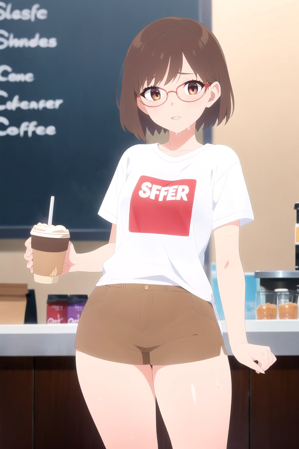 濡れ透けの若葉しずく | の人気AIイラスト・グラビア