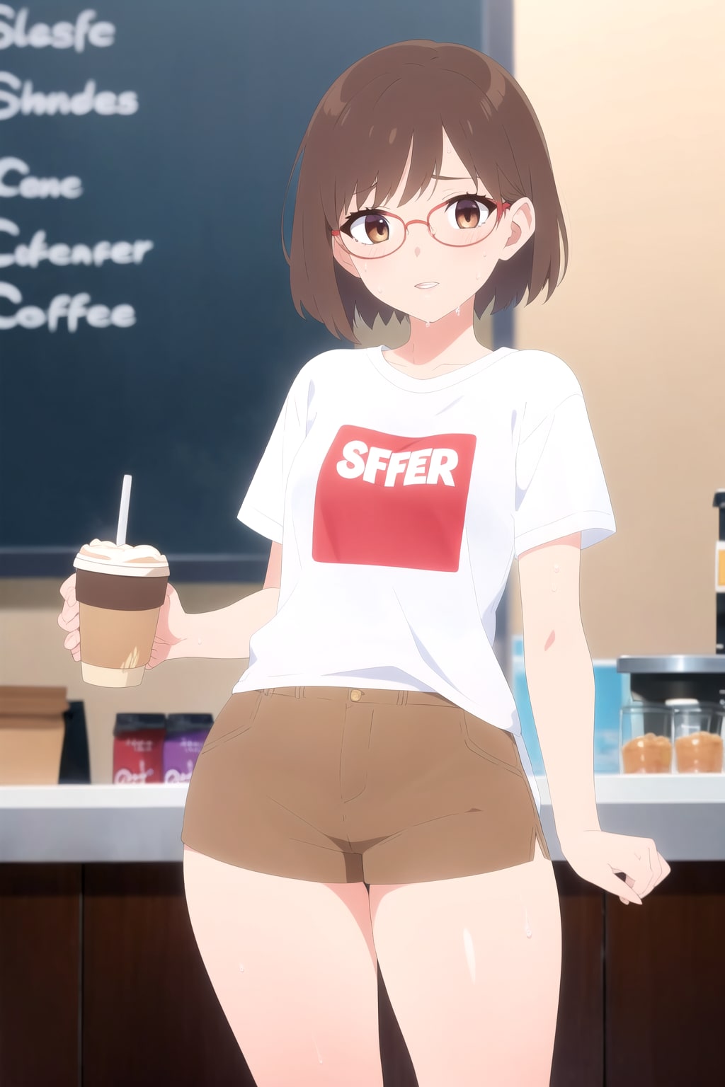 濡れ透けの若葉しずく