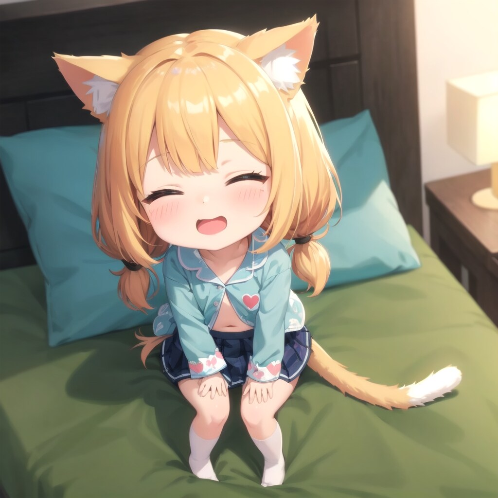 眠るちびちゃん。