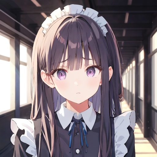 不安げなメイドちゃん | の人気AIイラスト・グラビア