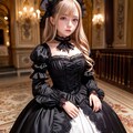 ゴスロリファッションの女の子 8枚目
