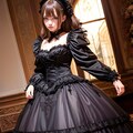 ゴスロリファッションの女の子 4枚目