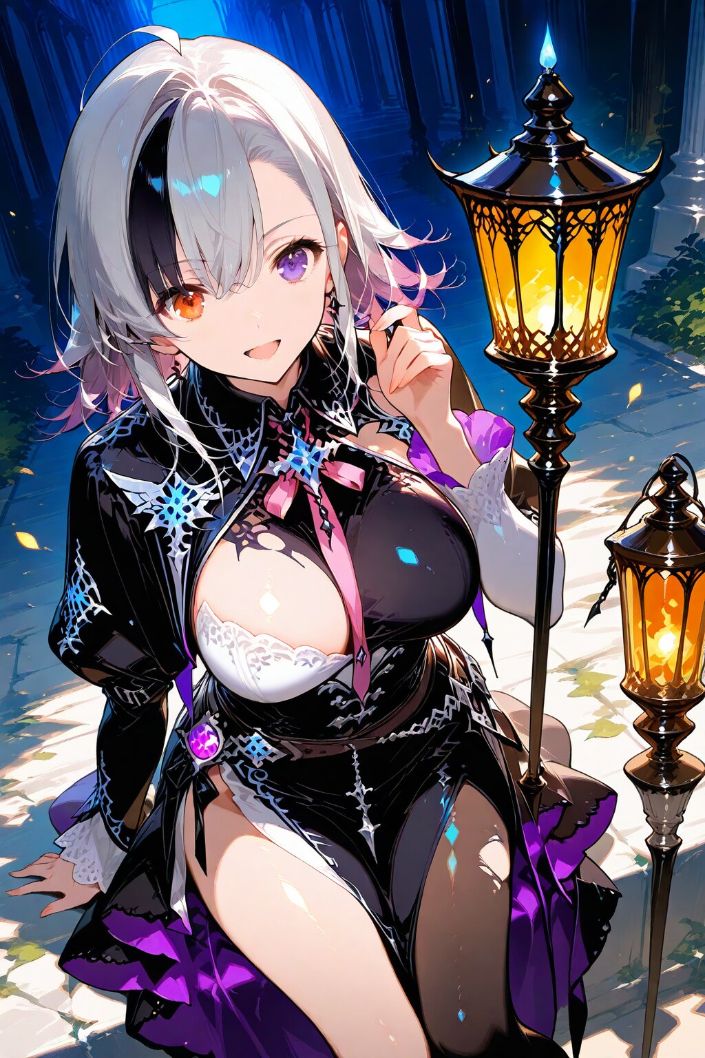 銀髪オッドアイの魔法使い