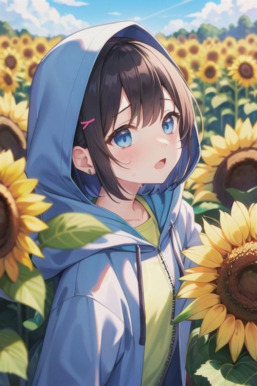 梅雨明けしてないのにひまわりが咲く