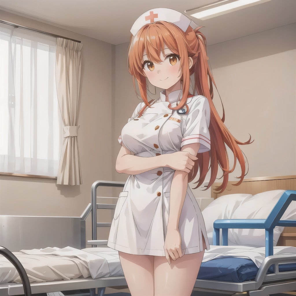 茶髪ロングで白衣の少女３