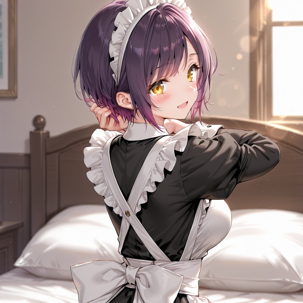 おはようございます（挨拶メイドの芽衣ちゃん）