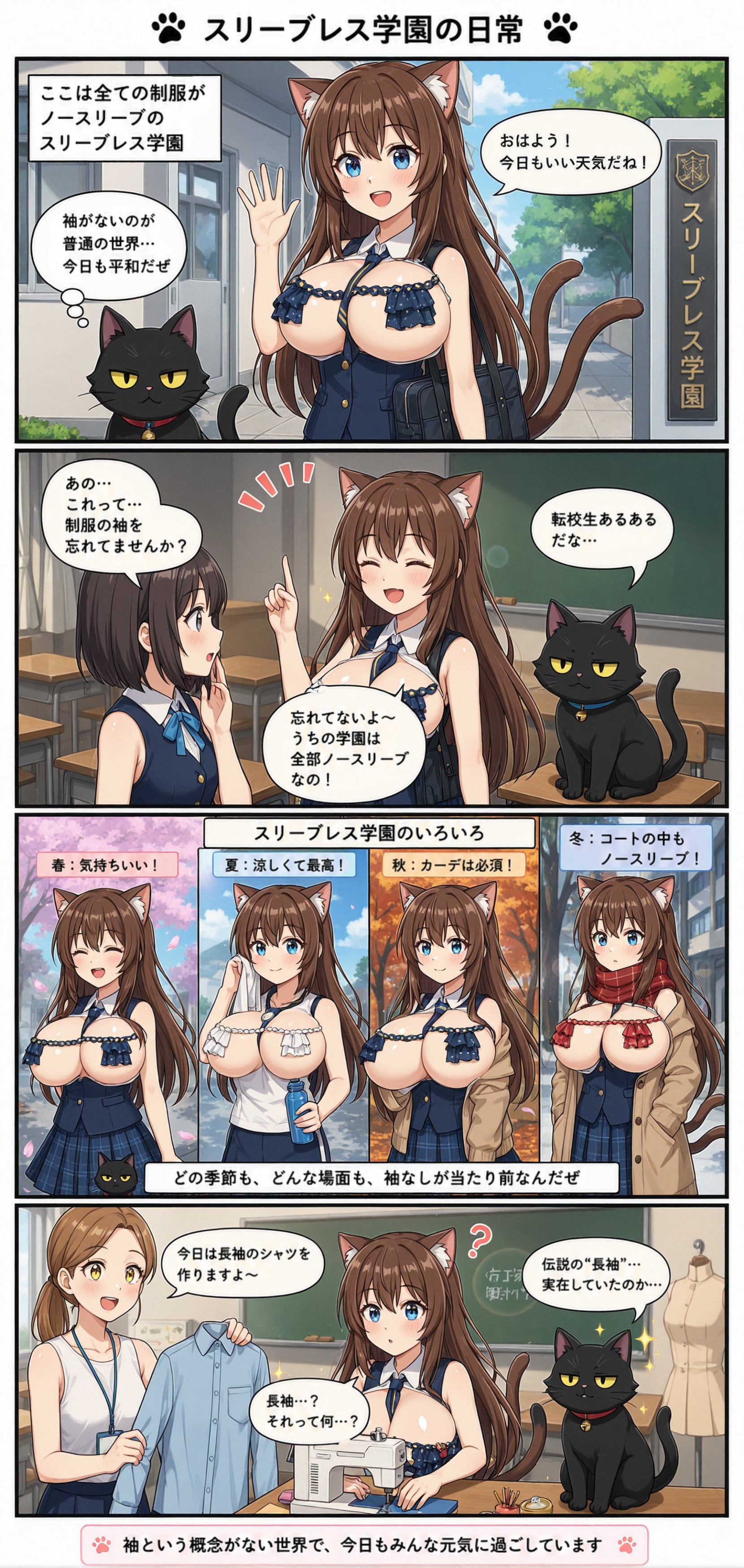 スリーブレス学園の日常