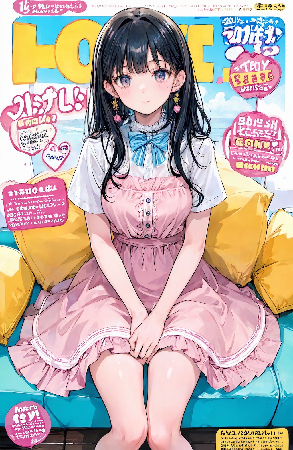 magazine風表紙絵