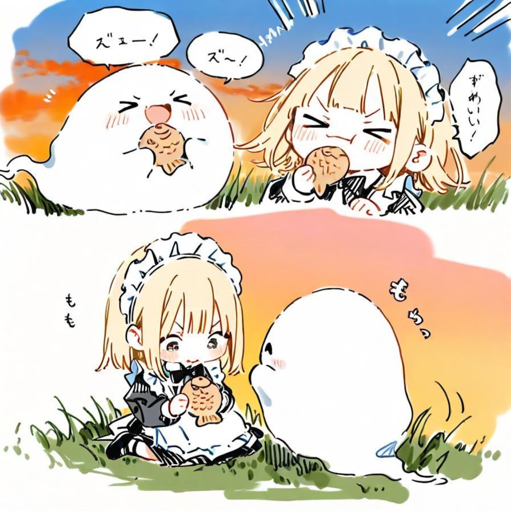 遅めのオヤツに鯛焼きを✨(ºωº э)З