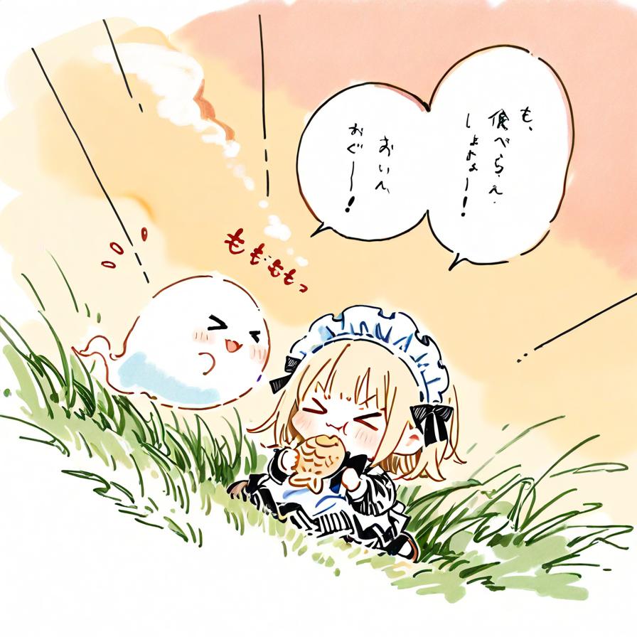 遅めのオヤツに鯛焼きを✨(ºωº э)З | の人気AIイラスト・グラビア