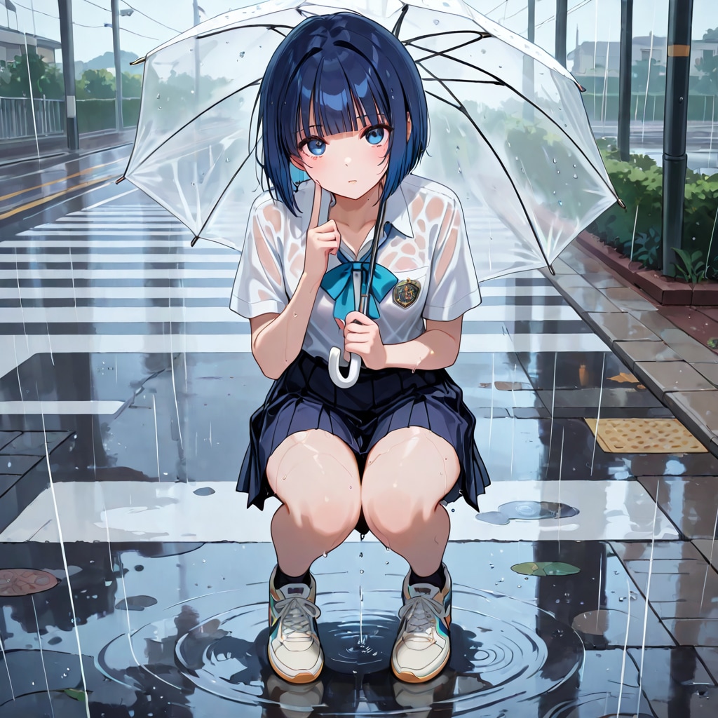 本日も雨(過去作再生成) | の人気AIイラスト・グラビア