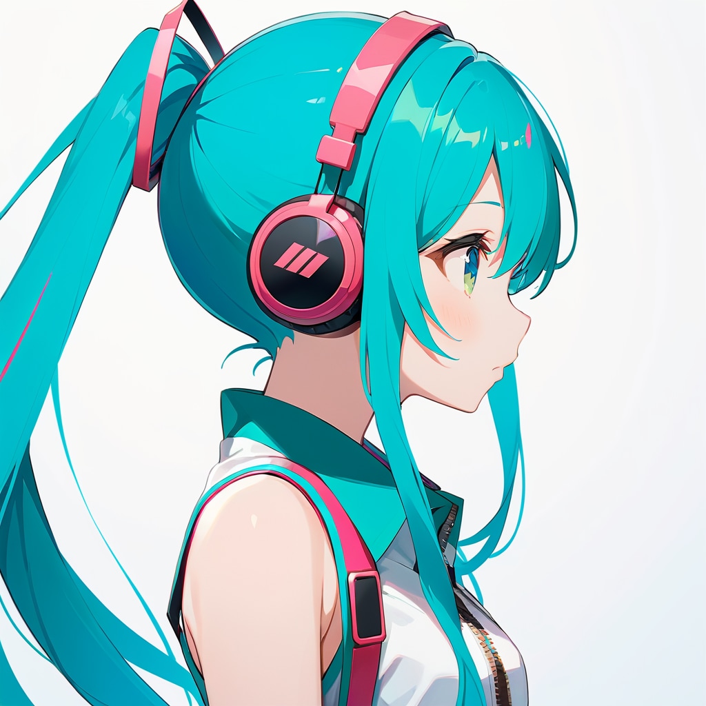 ミクさんの横顔