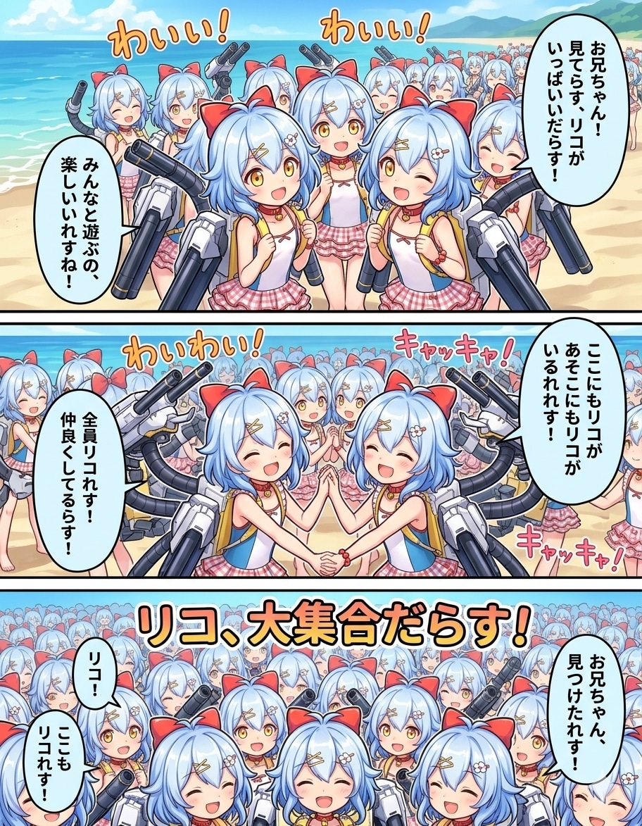 リコちゃん達と遊ぶウェブトゥーン#∞1